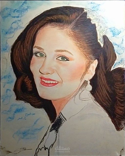 رسم يدوي بألوان السوفت باستل