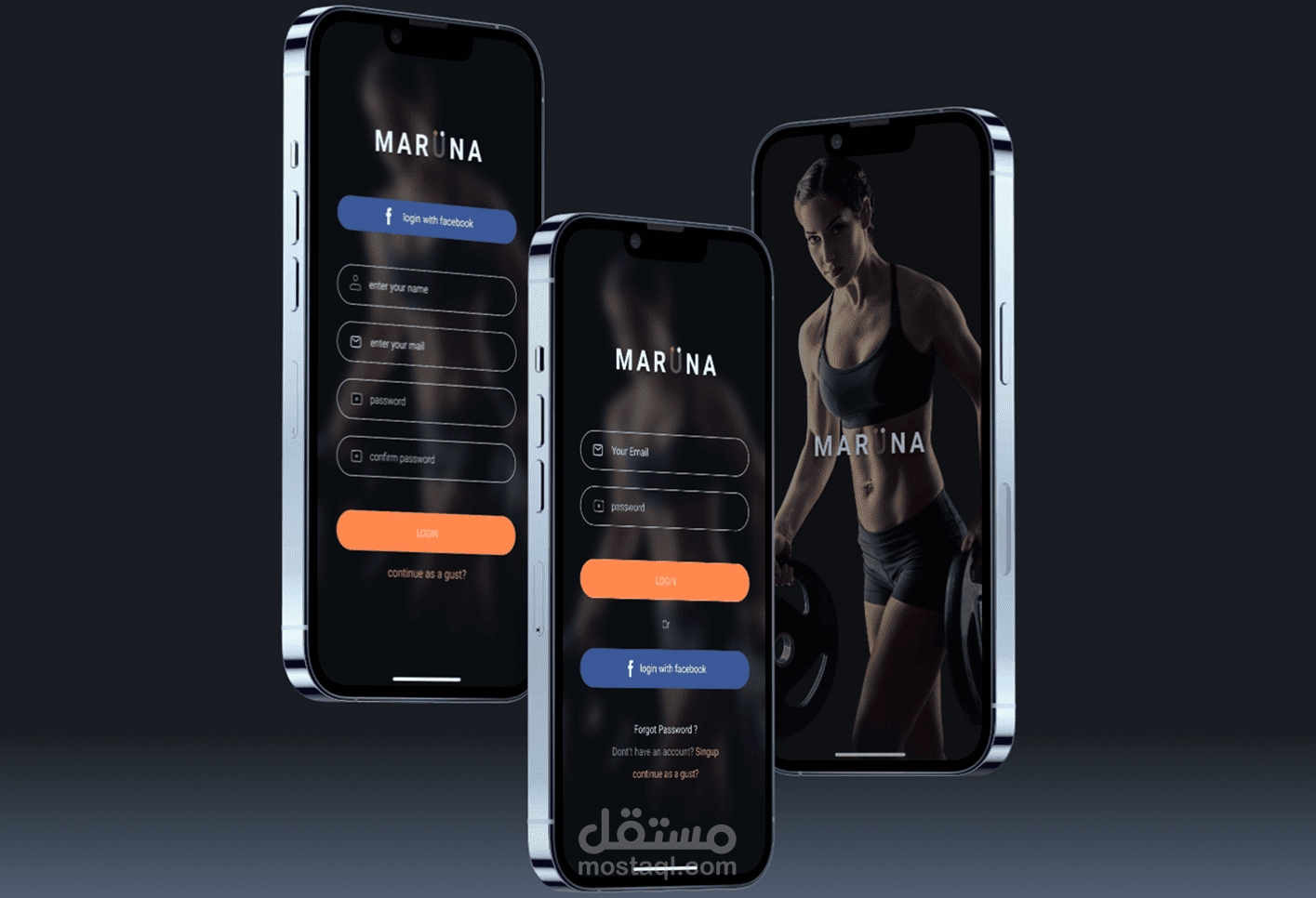 fitness mobile app | UI design