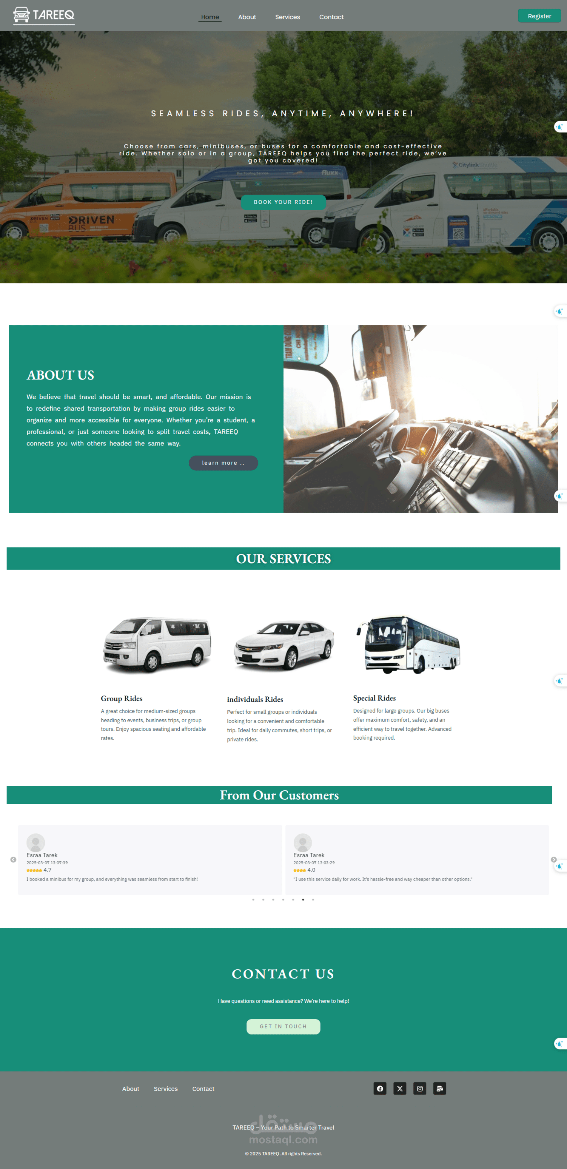 تصميم صفحه هبوط علي ووردبرس landing page