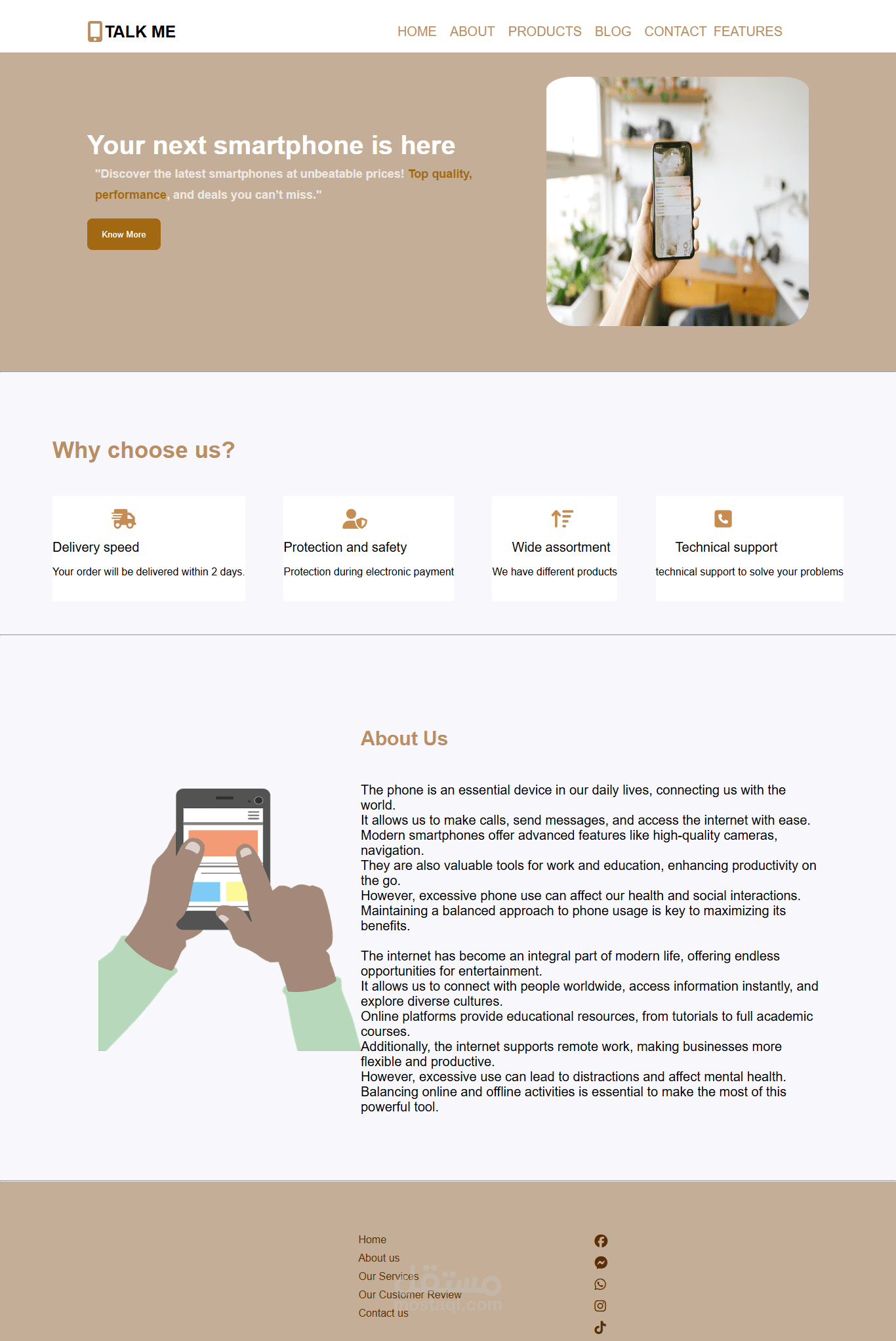تصميم موقع Html,Css