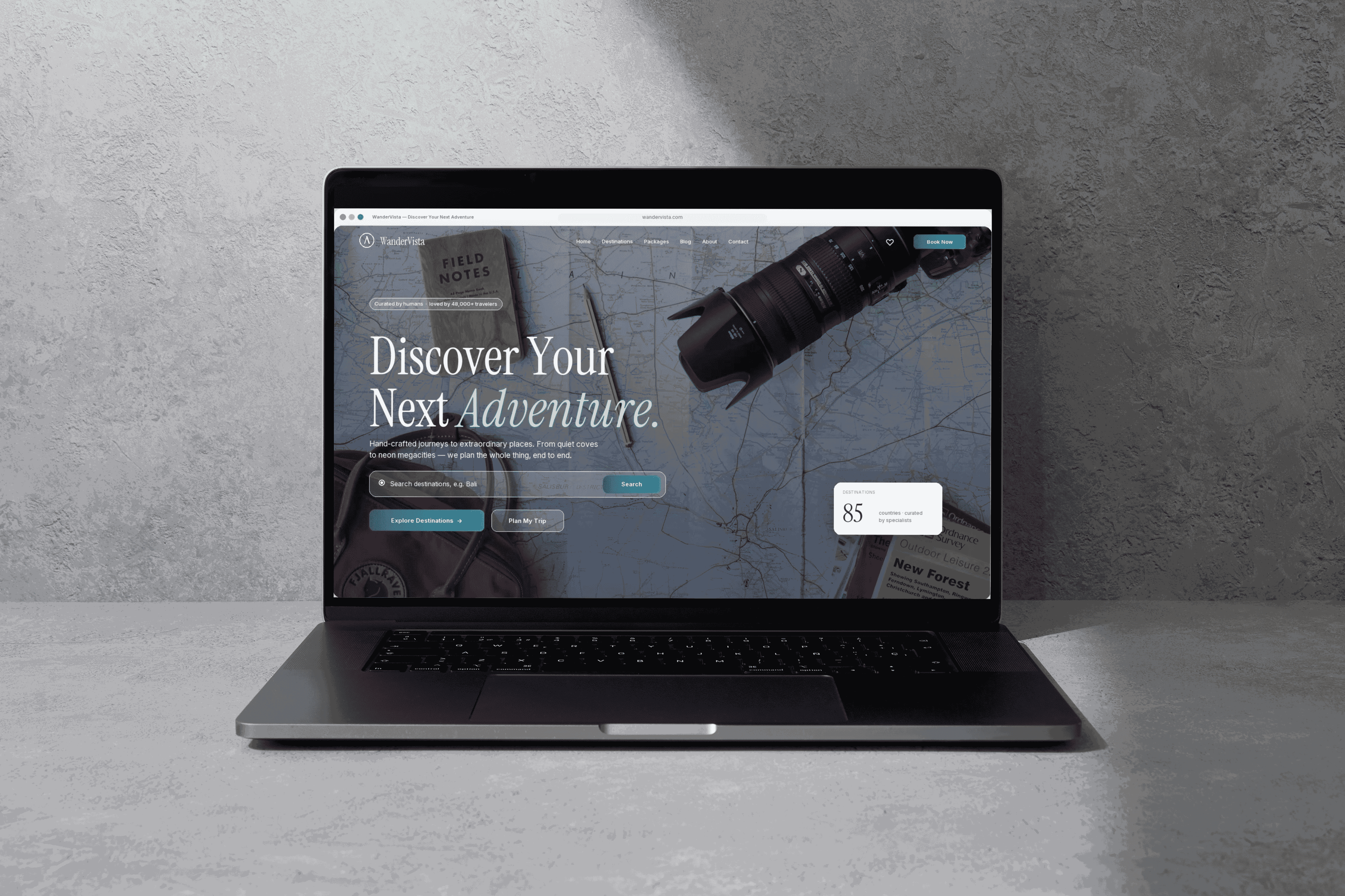 WanderVista — منصة سياحية متكاملة Full-Stack