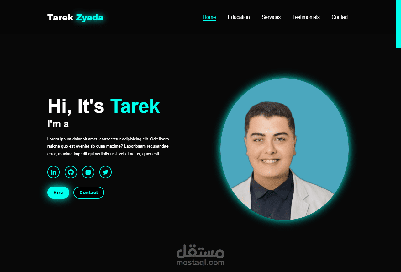 تصميم ملف تعريف احترافي للعلامات التجارية والمشروعات الشخصي