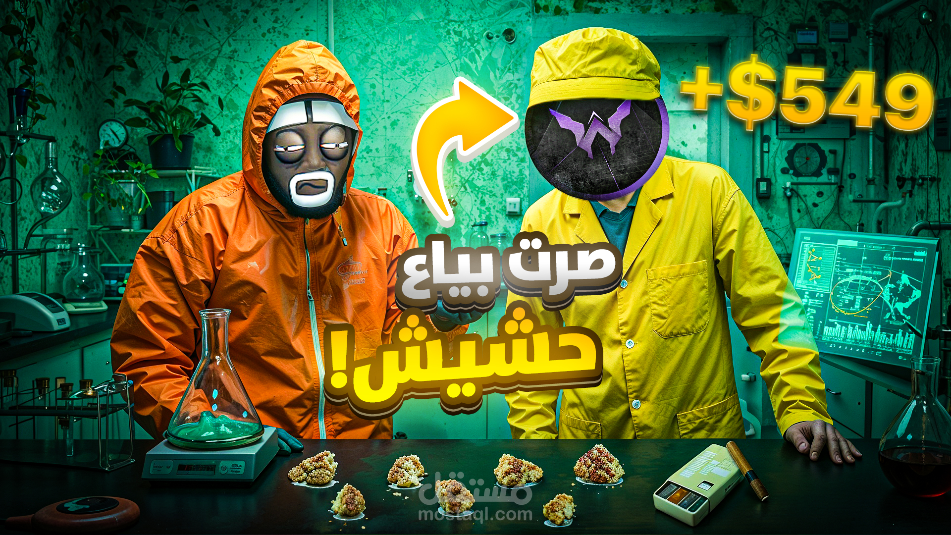 -تصميم صور مصغرة سينمائية ومميزة تحاكي سلسلة قصصية داخل الألعاب بأسلوب درامي وجذاب، باستخدام شخصية بصرية موحدة (ويلـيام اوفيشيل) لخلق هوية قوية ومتناسقة على القناة