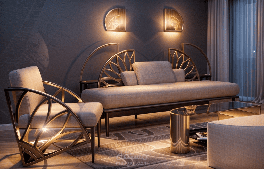 تصميم اثاث بطابع مصري قديم