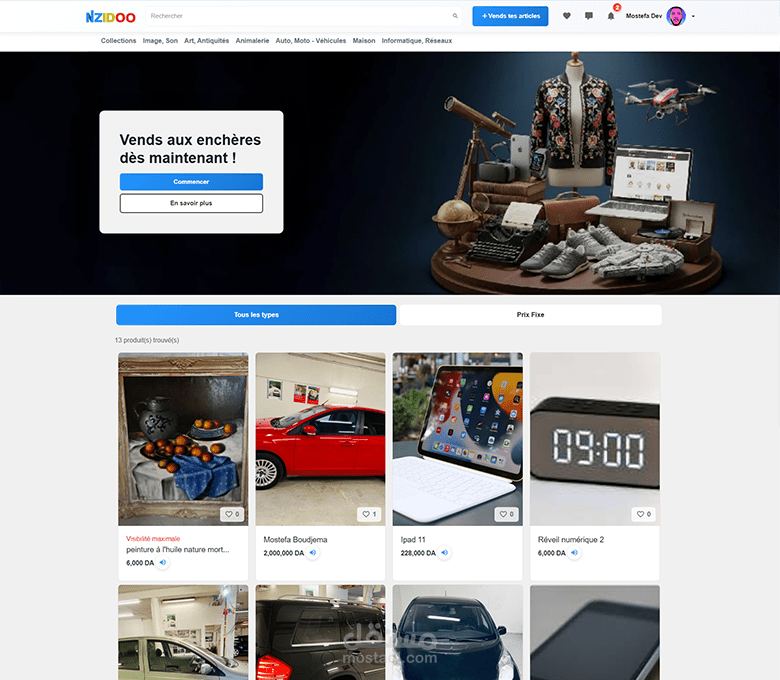 Nzidoo eCommerce web app