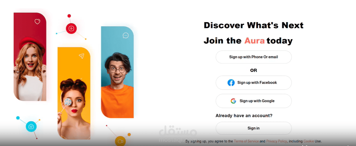 Aura social media