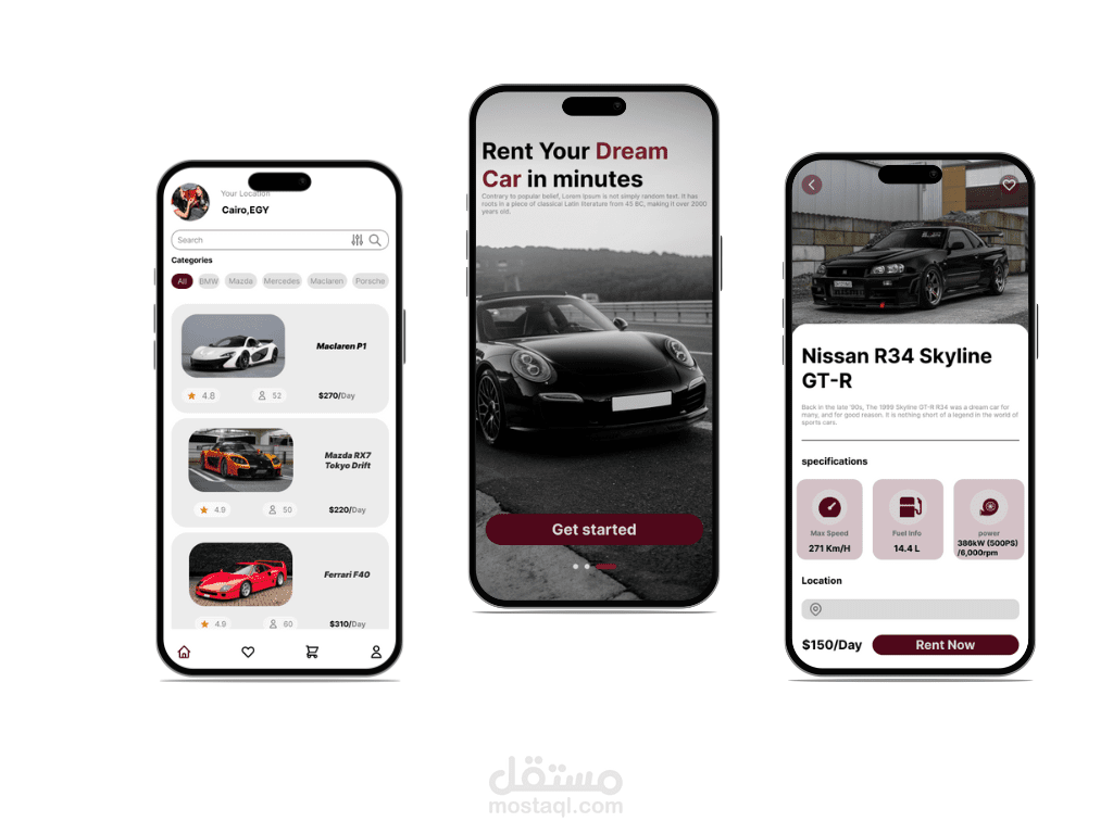 Car Rental mobile app