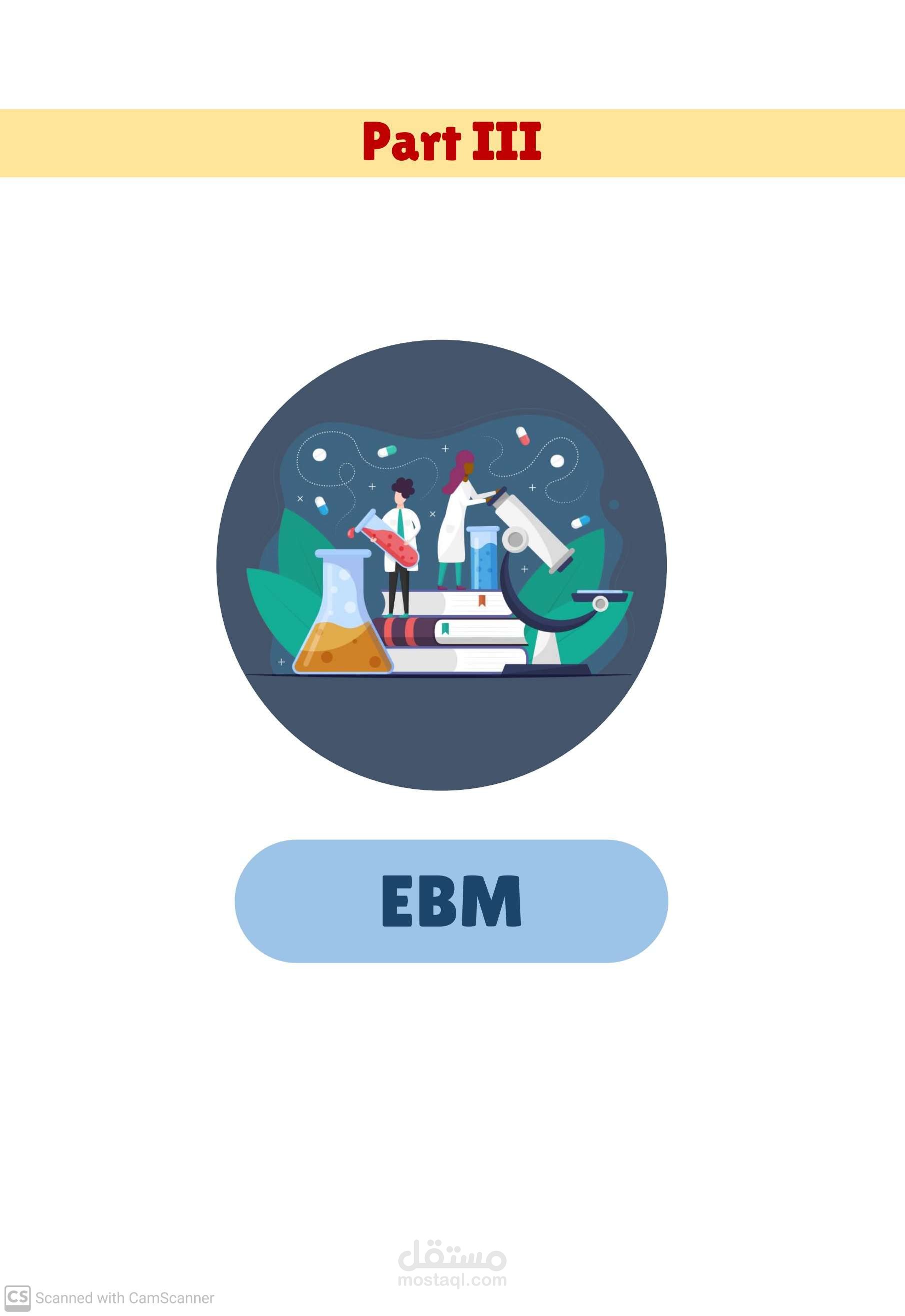 تصميم لكتاب مادة EBM