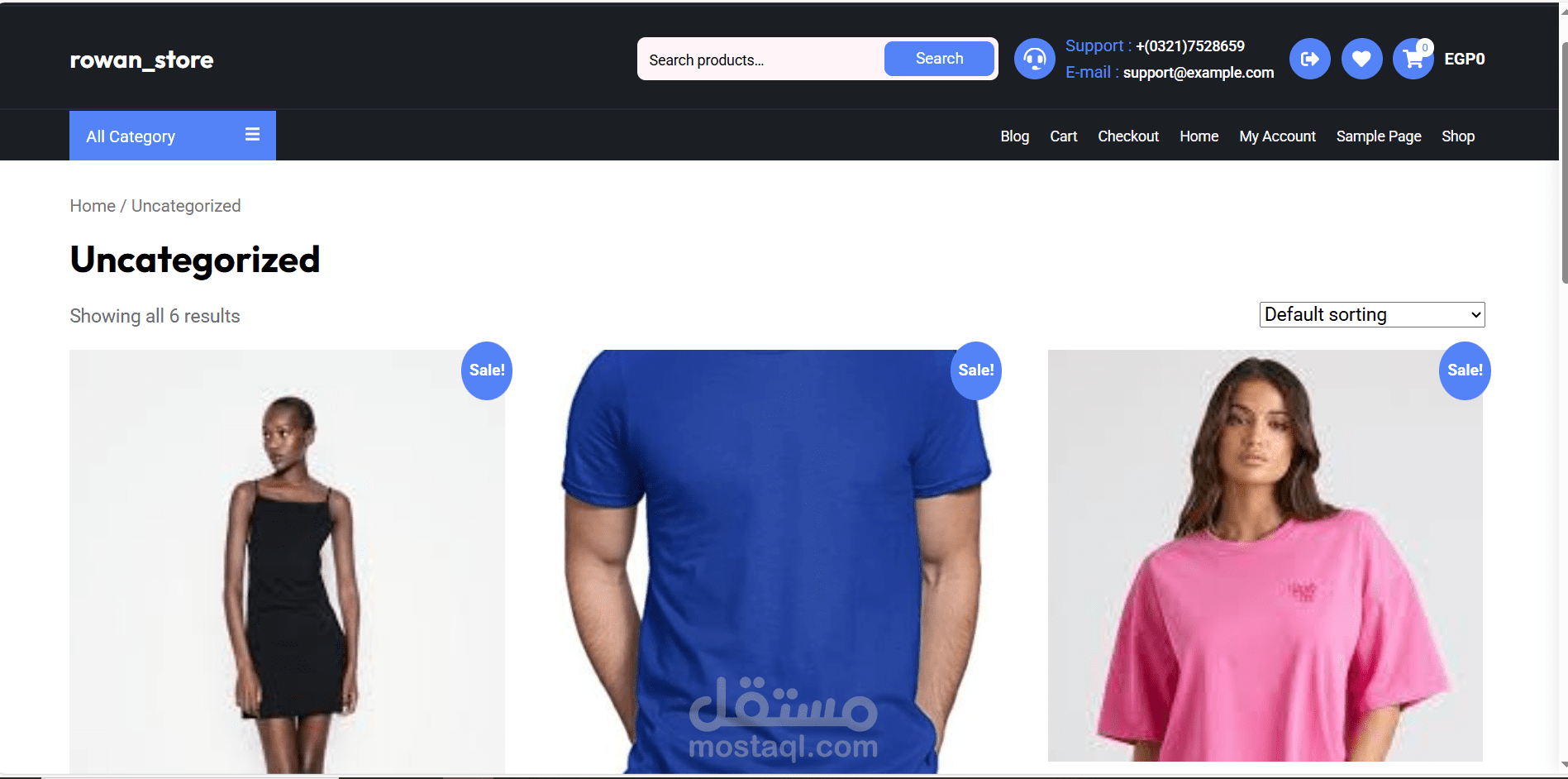 E_Commerce website (clothes shop)