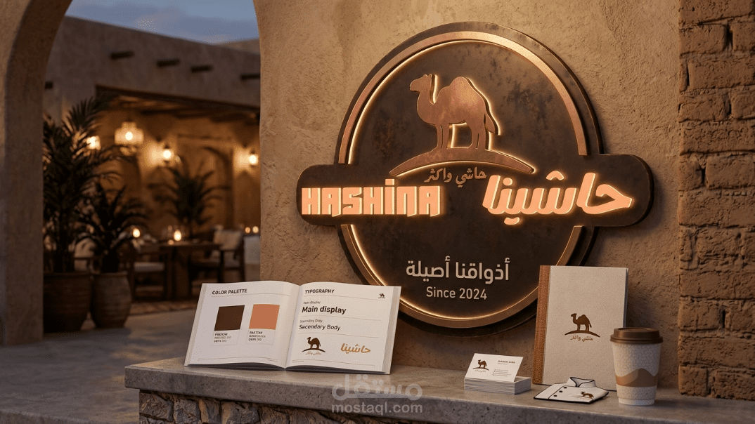 هوية بصرية لمطعم حاشينا
