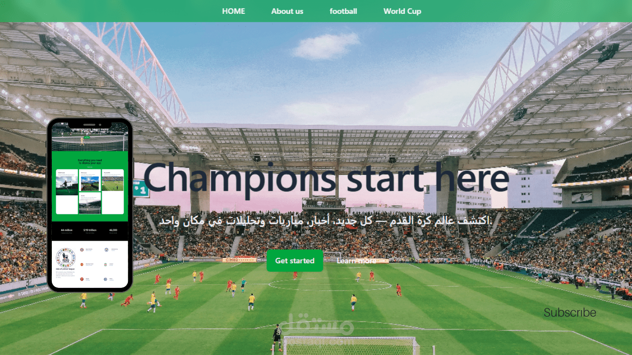 تصميم صفحة هبوط landing page باحترافية Resposive