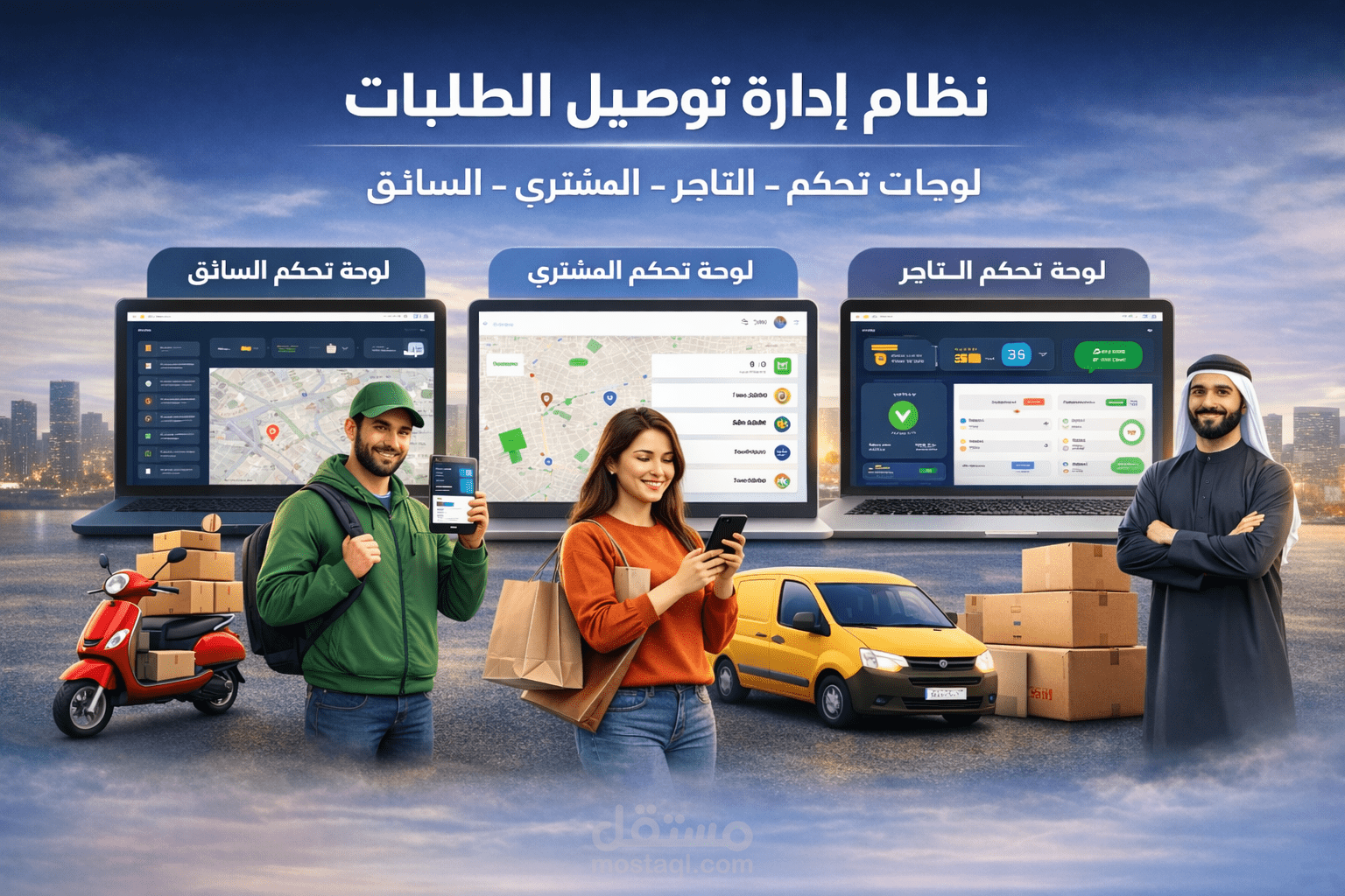 Lynx ويب ابلكيشن بثلات لوحات تحكم