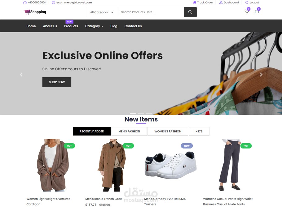 eCommerce Website