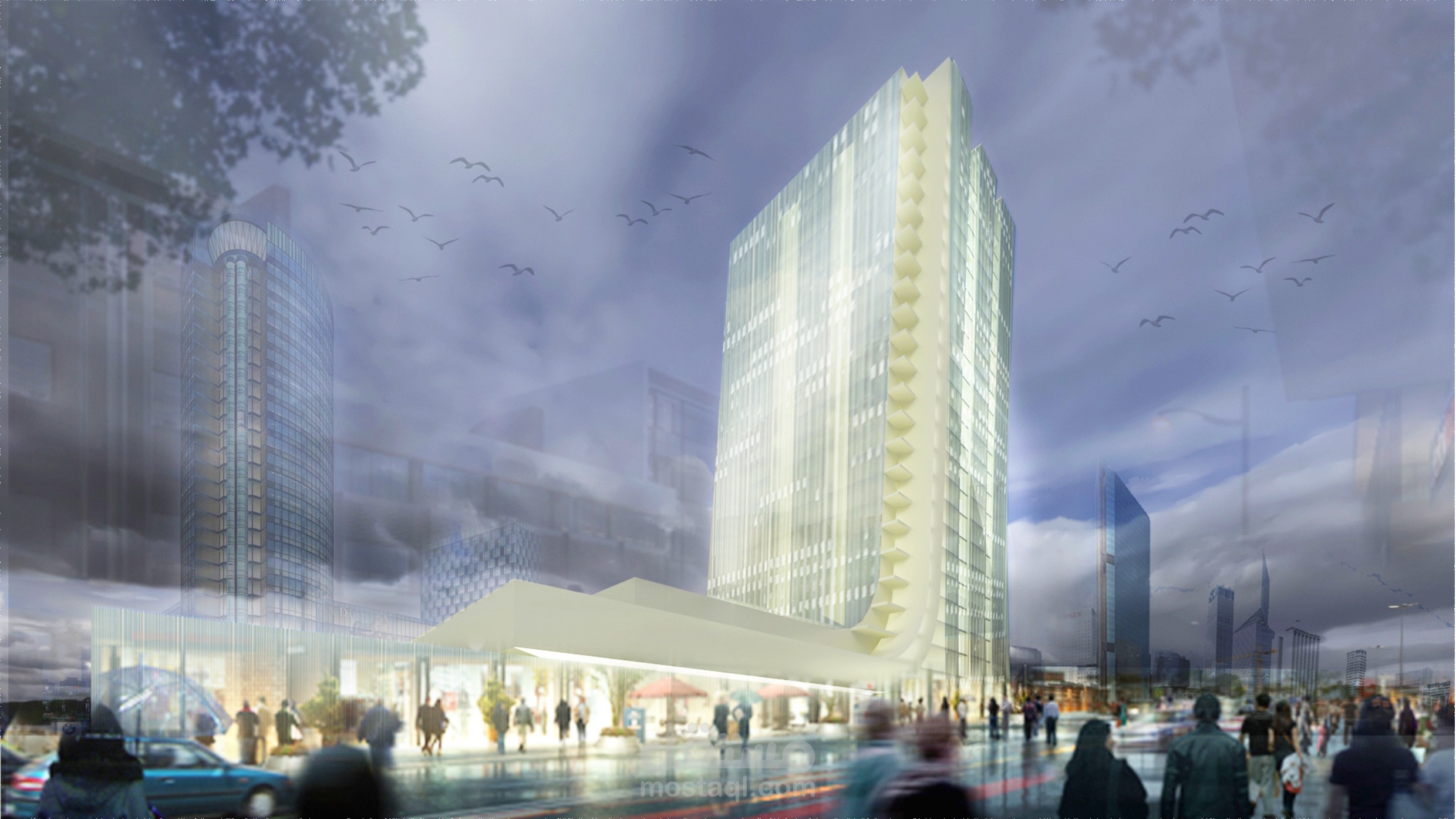 تصميم فندق 5 نجوم بمدينة العالمين الجديدة