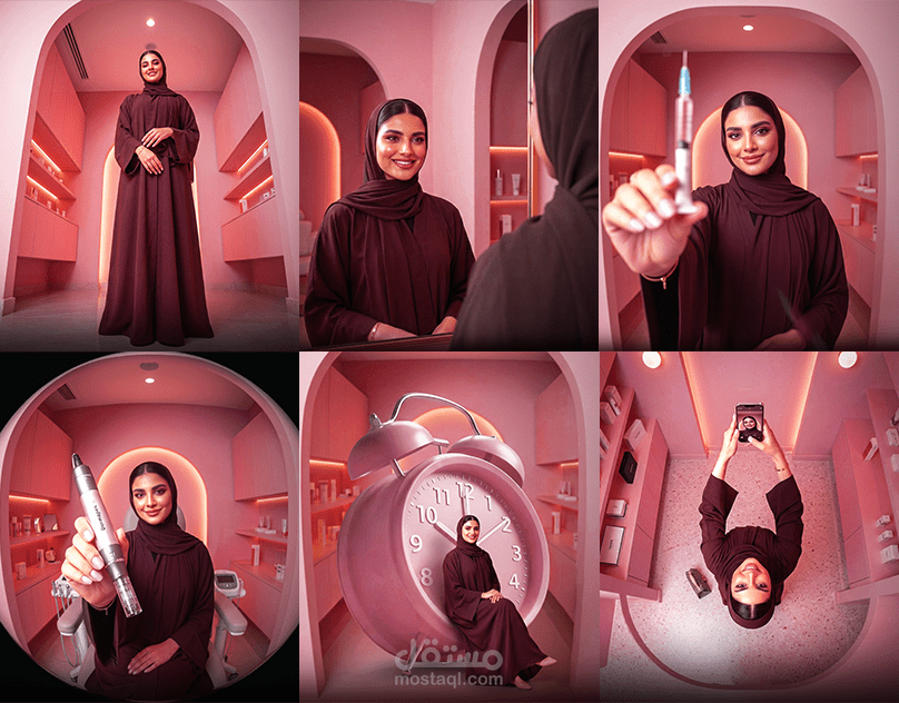 تصميمات سوشيال ميديا لعيادة تجميل