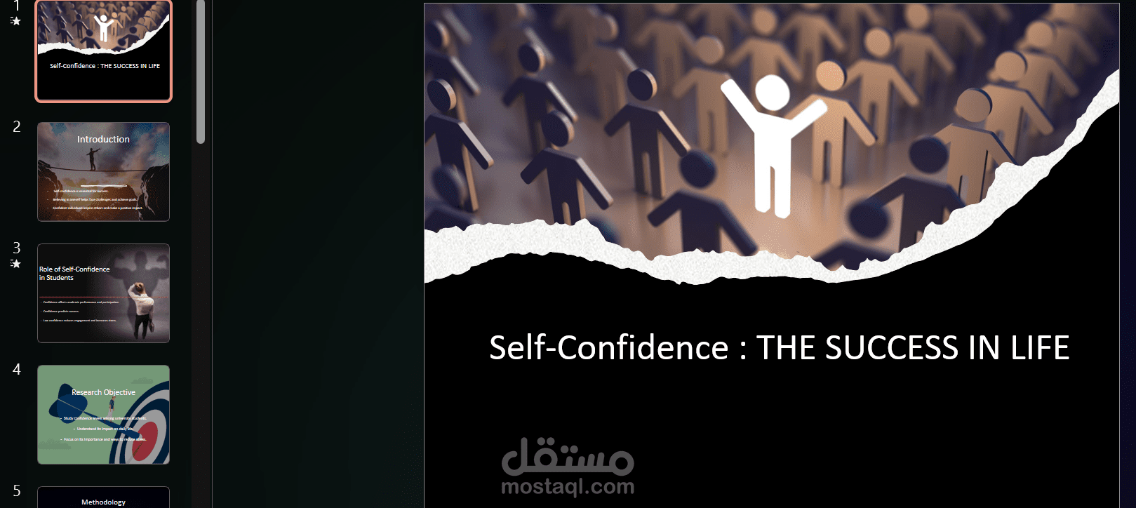 الثقة بالنفس