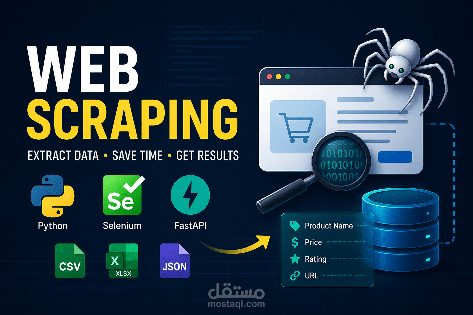 استخراج البيانات من المواقع (Web Scraping) باستخدام Python و Selenium