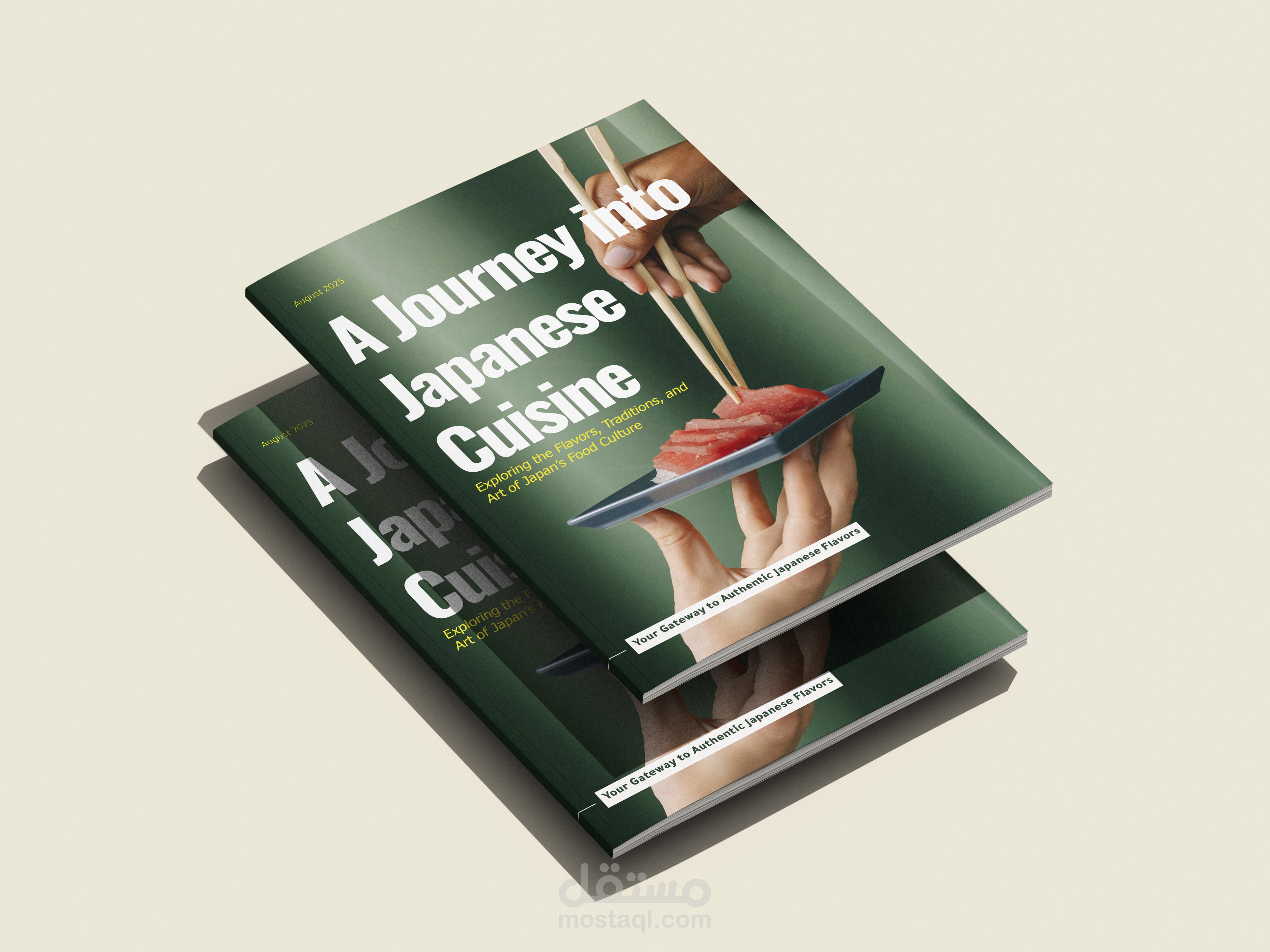 تصميم مجلة | A Journey into Japanese Cuisine Magazine
