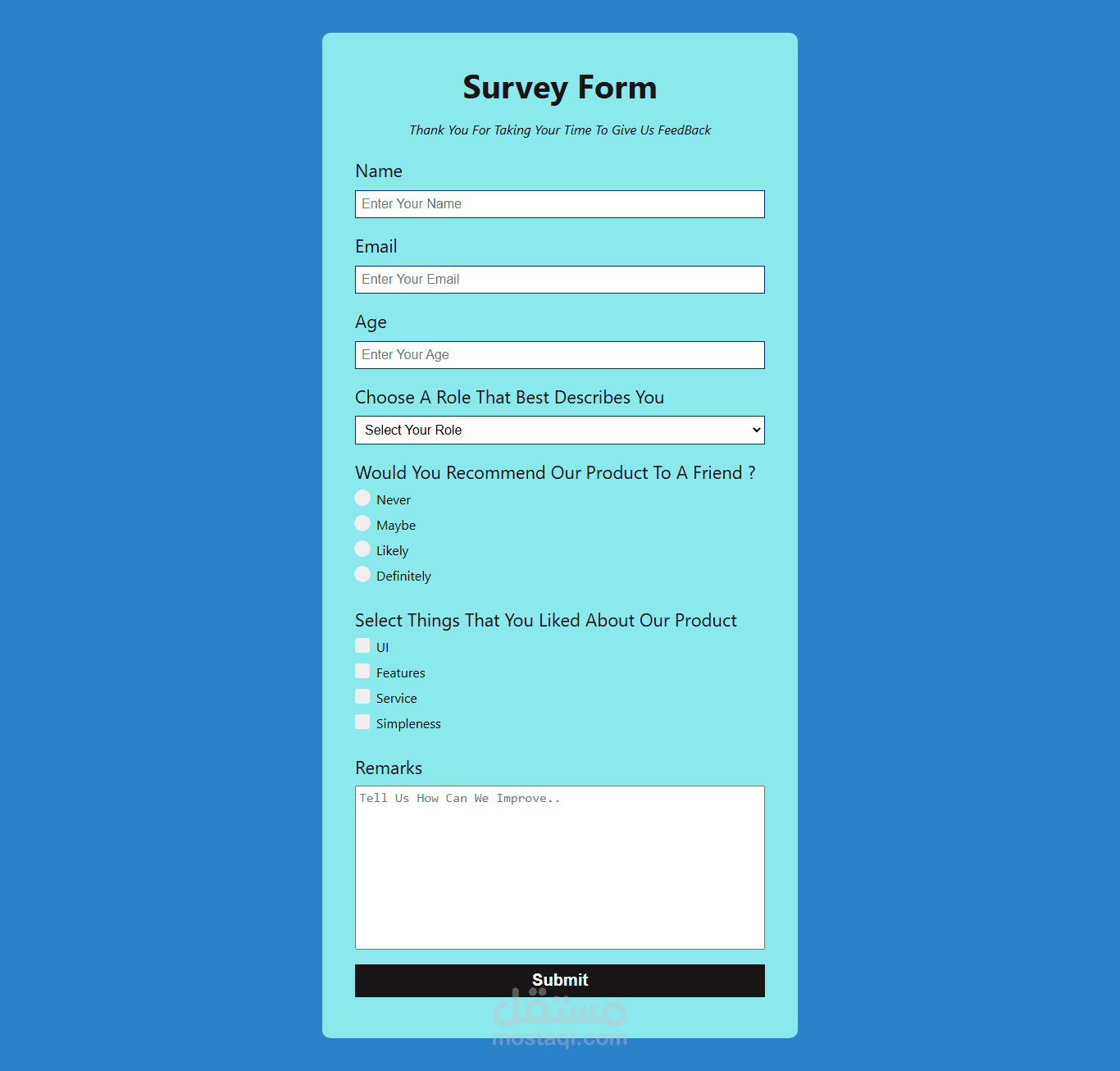 survey form