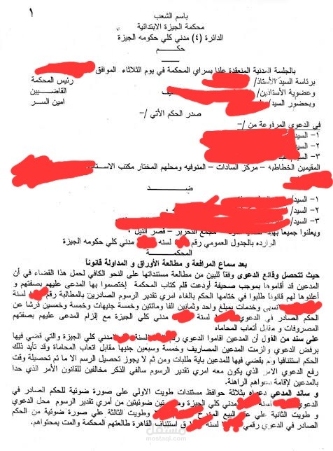 تصدرت المشهد في قضية حساسة أمام محكمة الجيزة الإبتدائية