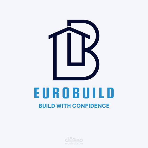 شعار وهويه بصريه لشركة انشاءات واستشارات هندسيه