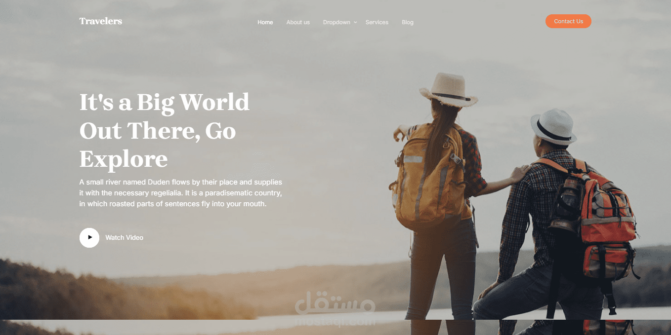 تصميم صفحه هبوط landing page