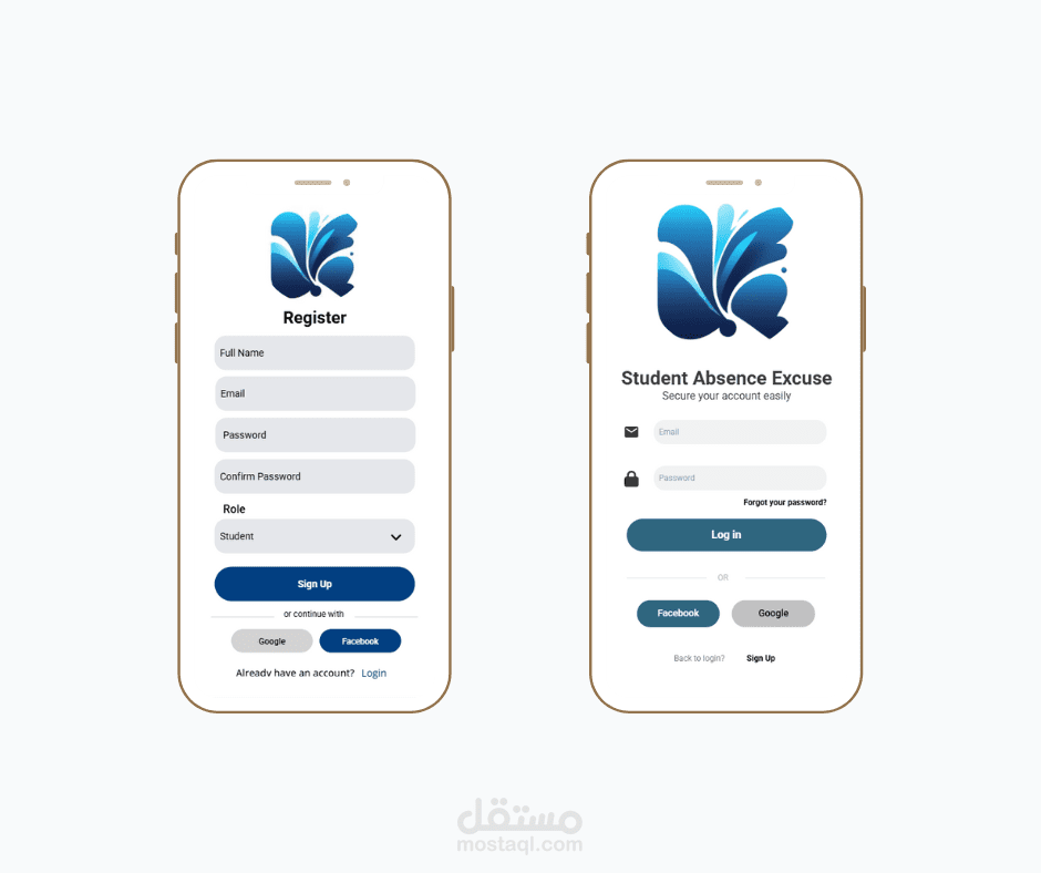 تصميم و برمجه نظام إدارة أعذار الغياب للطلاب | Absence Manager  (Android , IOS)