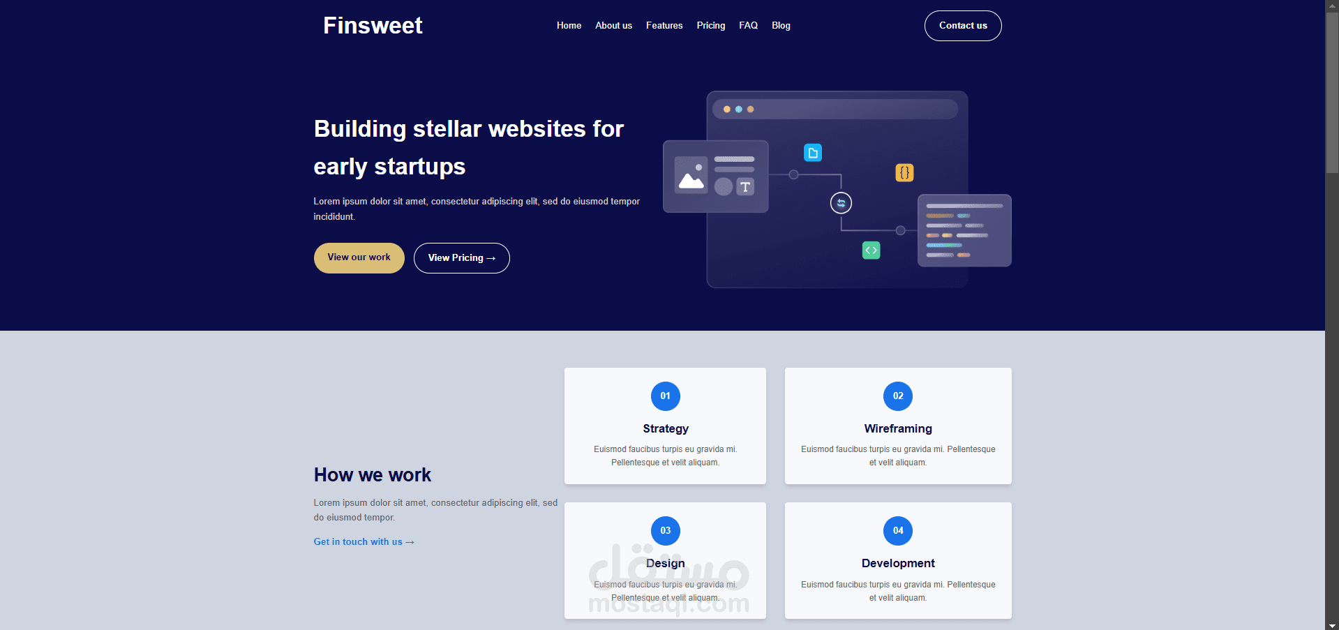 Landing page صفحة هبوط