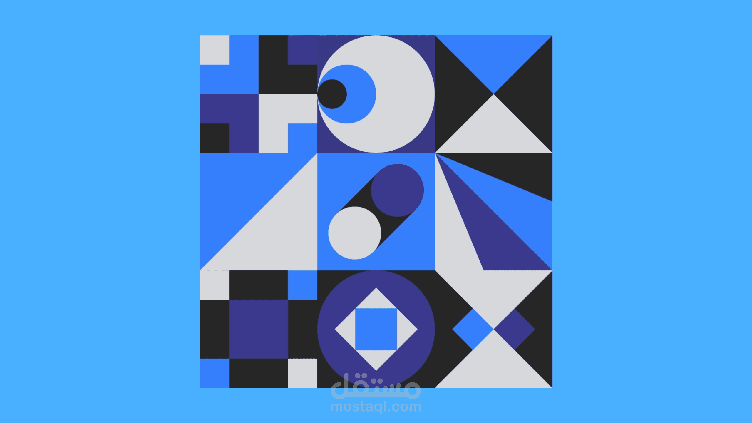 Mosaic Art: Geometric Mograph