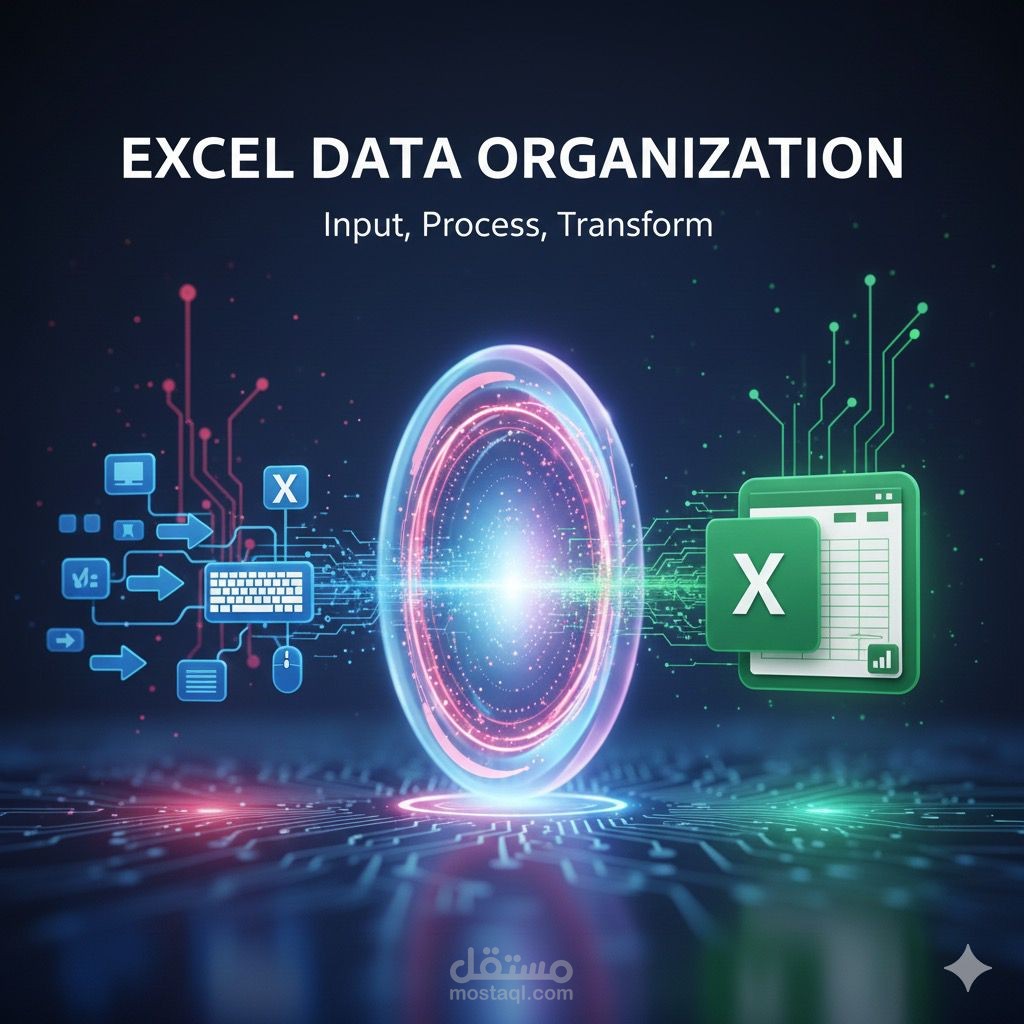 إدخال وتنظيم بيانات Excel