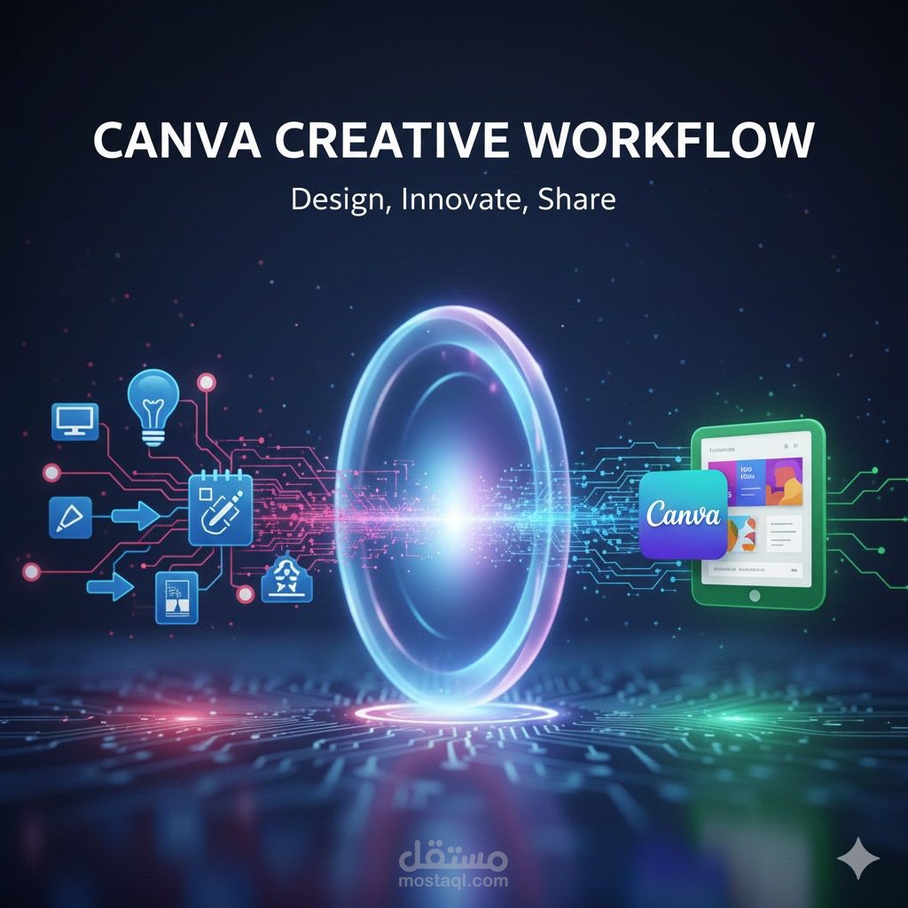 تصميم دعوات مقالات انشاء cv  على Canva