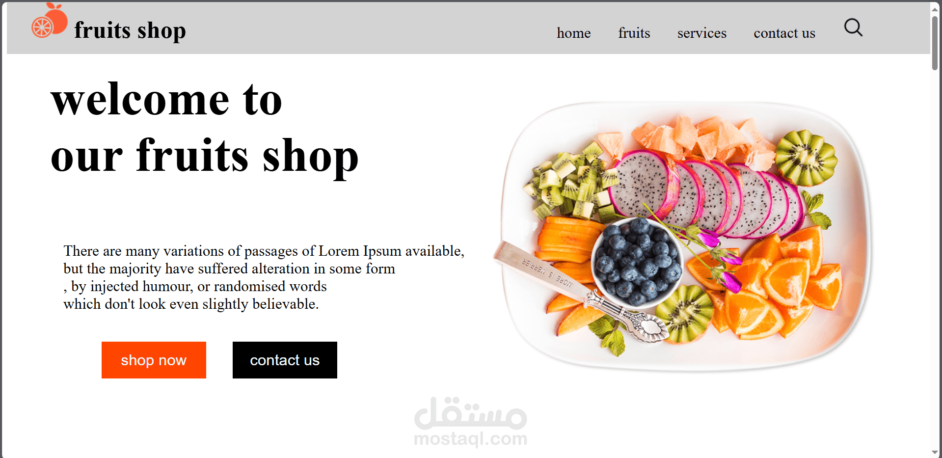تحويل تصميم PSD إلى HTML احترافي