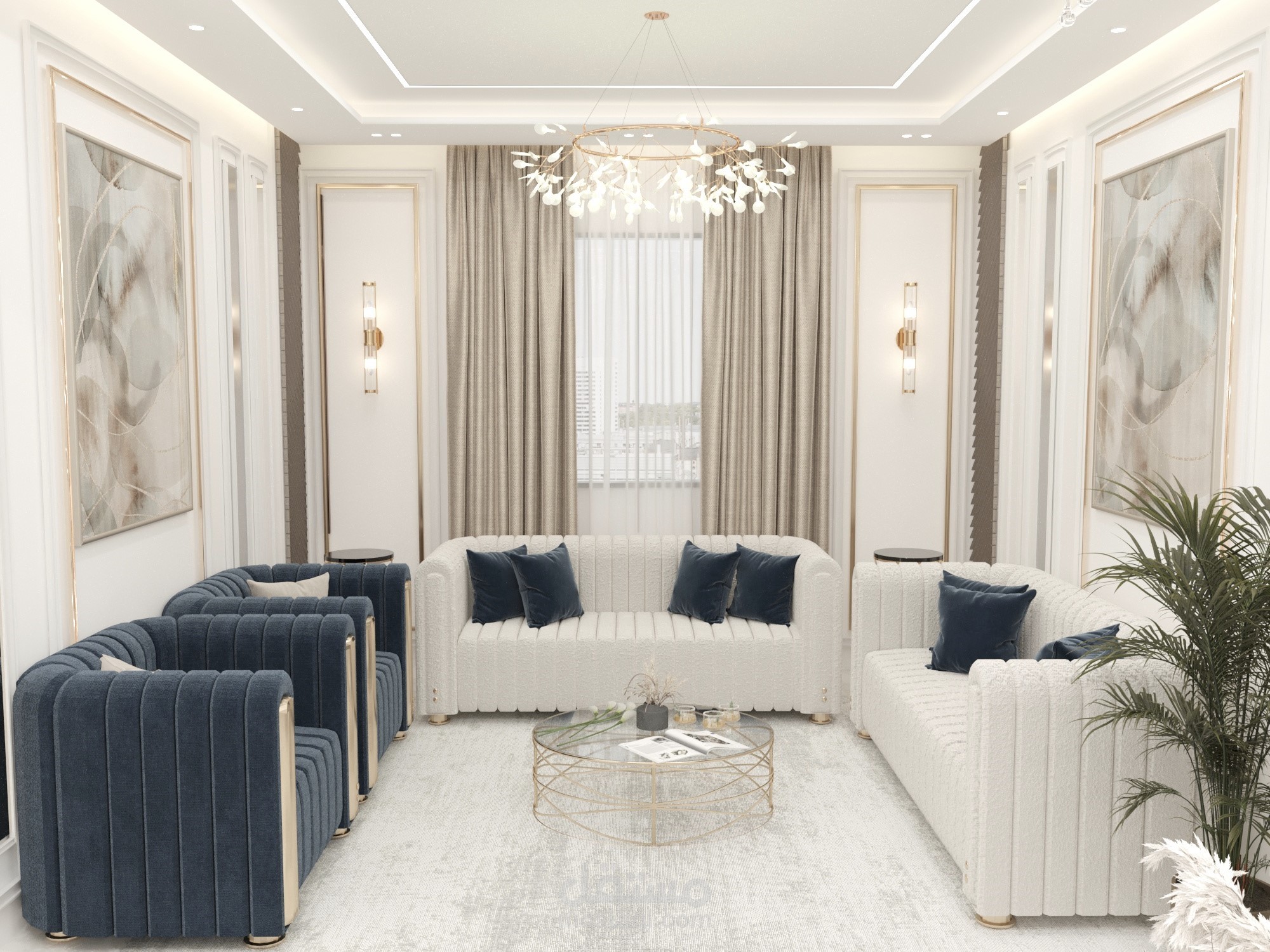 تصميم صالون داخلي