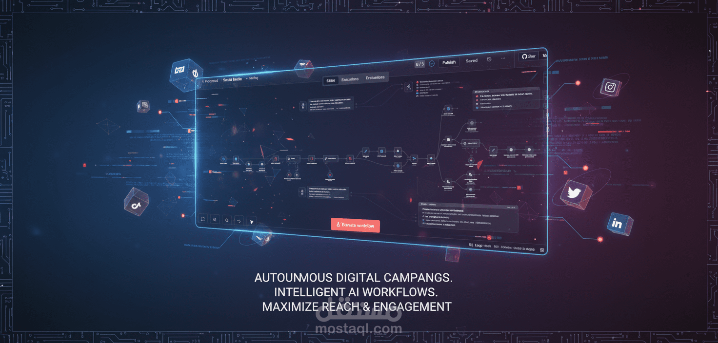 نظام أتمتة ذكي لإنشاء محتوى تسويقي يومي للمتاجر الإلكترونية