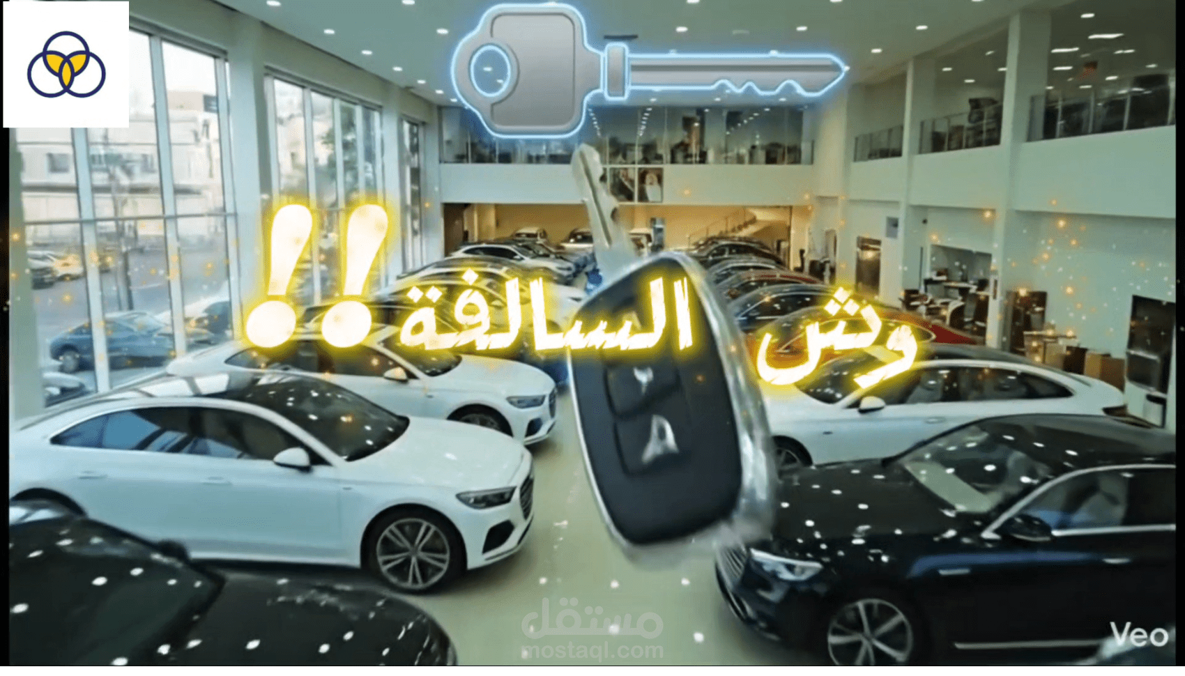 تصميم فيديو اعلاني بالذكاء الاصطناعي لمعرض سيارات في السعودية