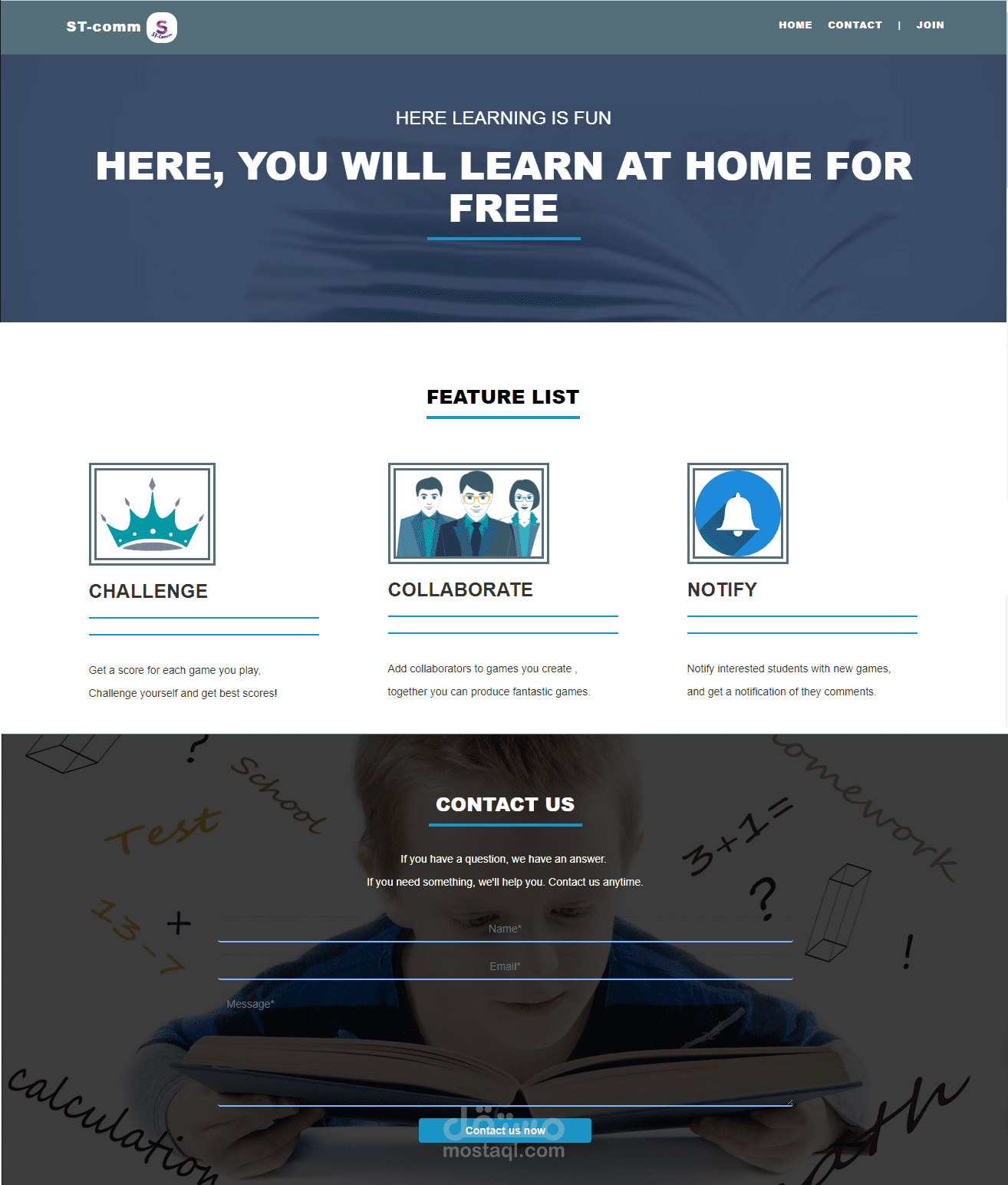 ST-Comm موقع تعليمى