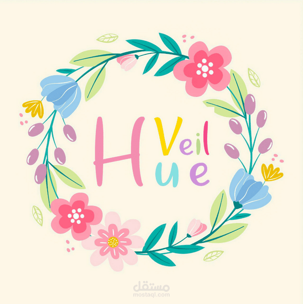 Hue Veil Logo and UI-UX