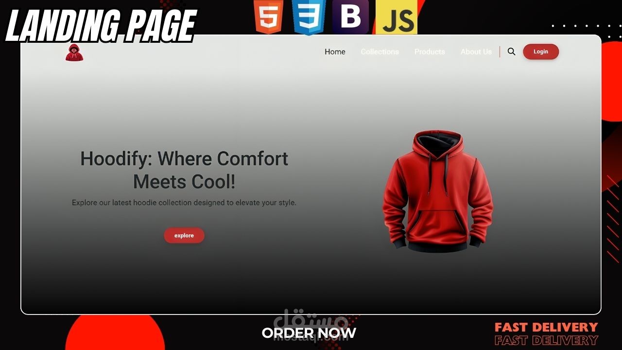 تصميم صفحة هبوط Landing page متوافقة مع جميع الاجهزة (responsive)