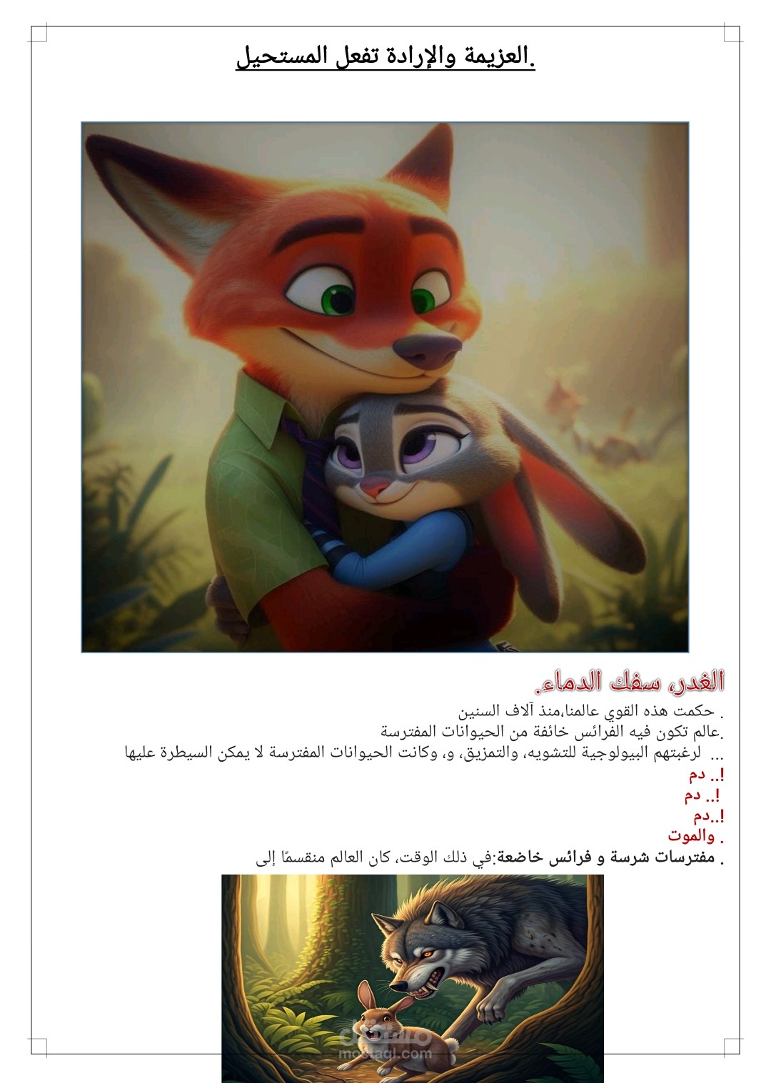 الخوف..