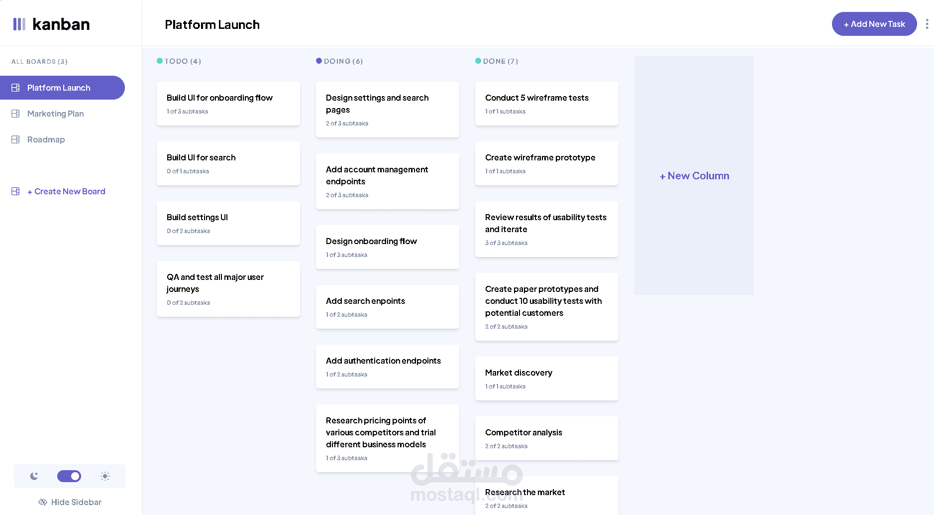 Kanban Task Management