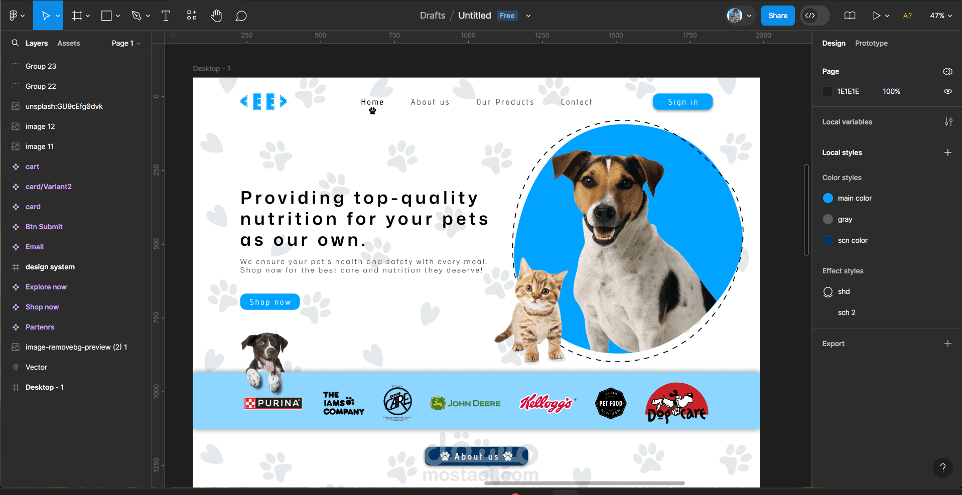 Pet-Care-E-commerce-Website