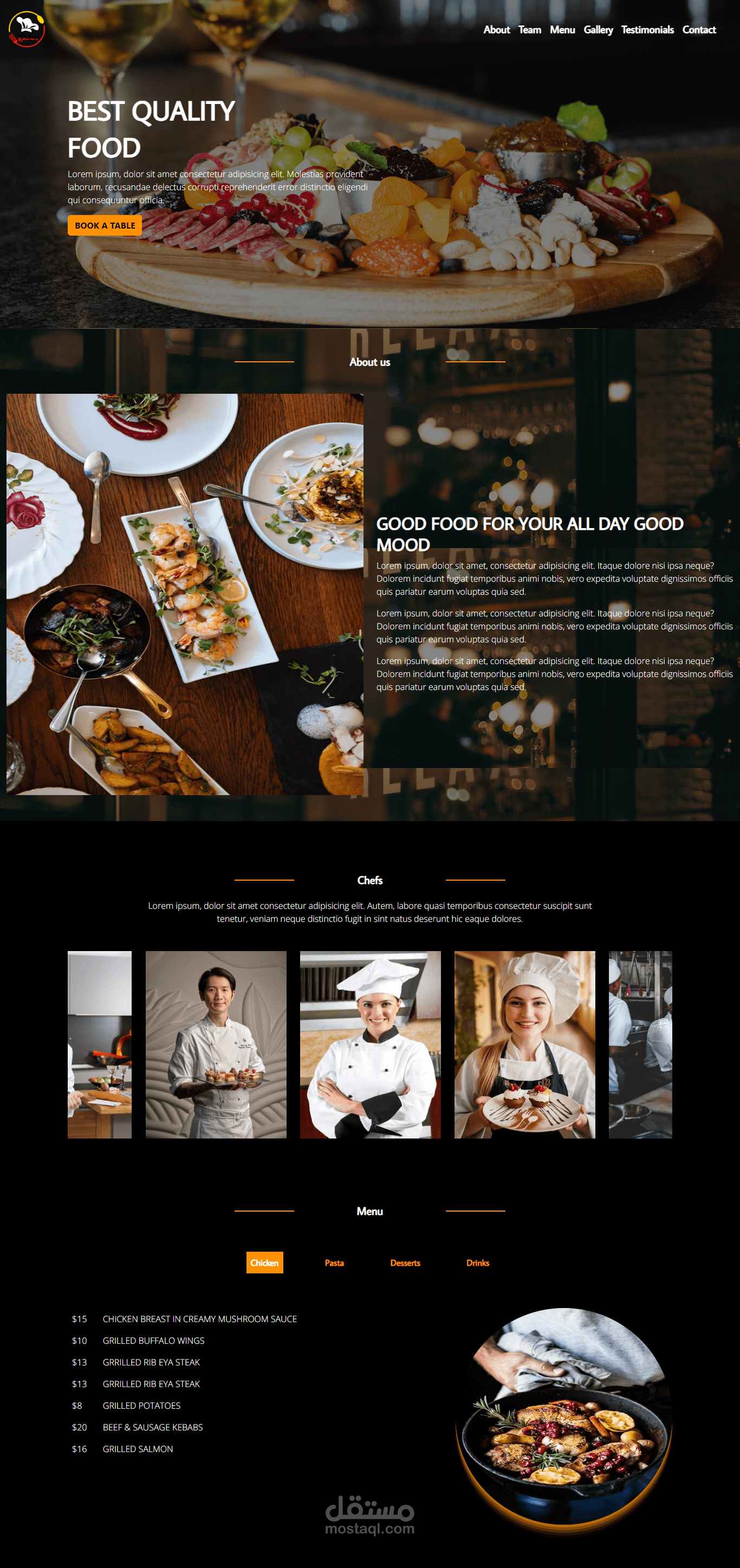 Restaurant Website
