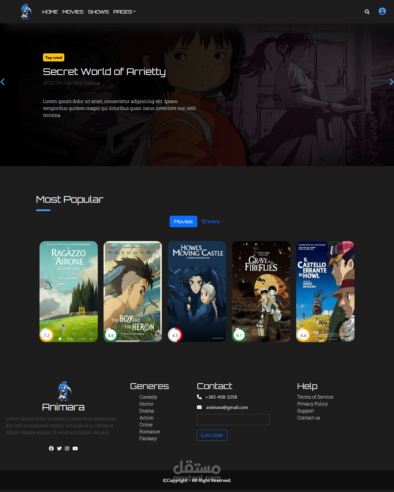 Anime Website