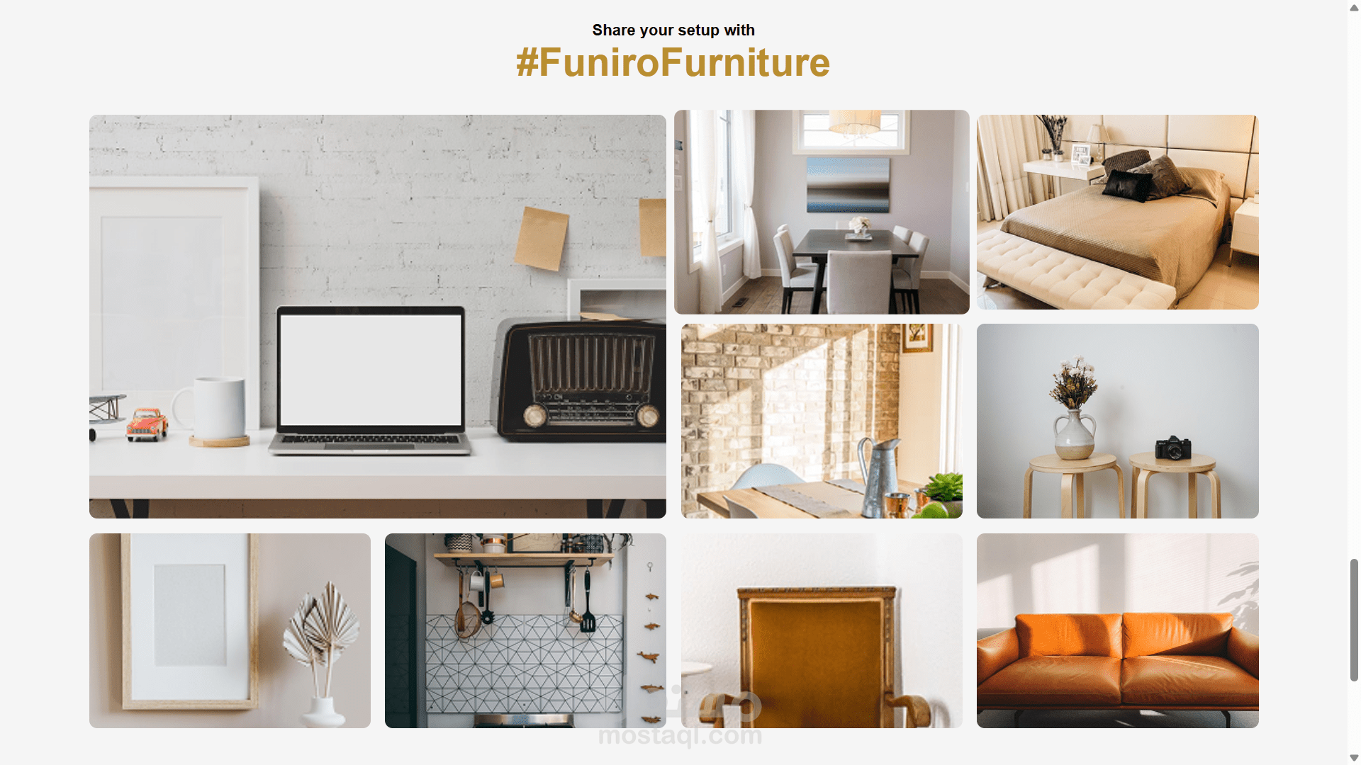 تصميم وتطوير موقع أثاث متجاوب وتفاعلي باستخدام HTML, CSS, وJavaScript