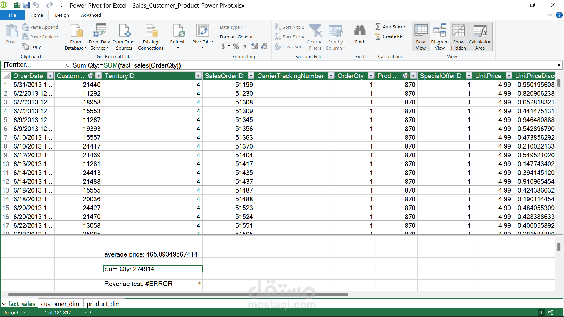 تحليل بيانات باستخدام اكسيل