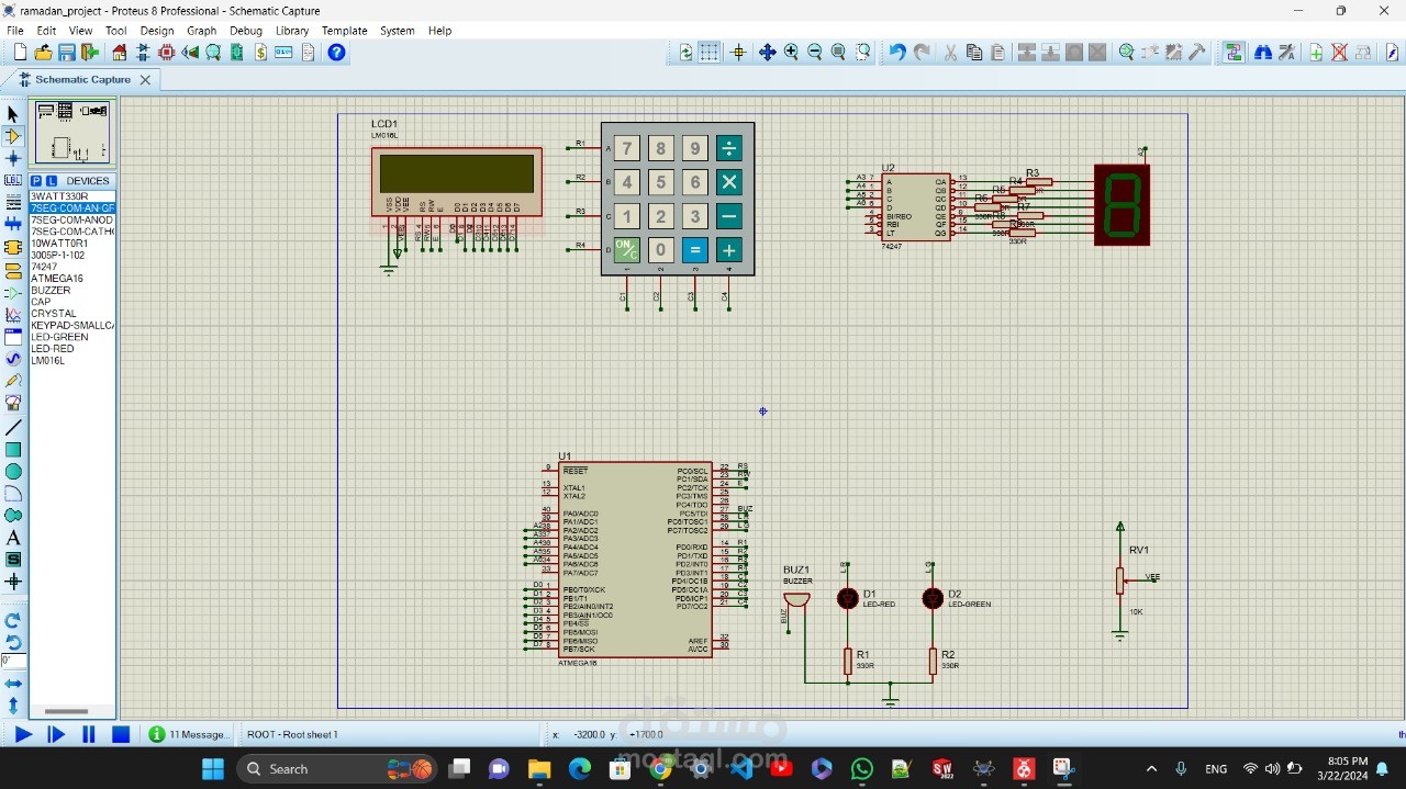 security system for a bank using AVR