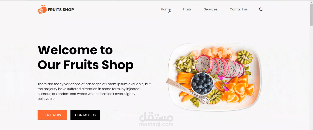 Fruit Shop Website