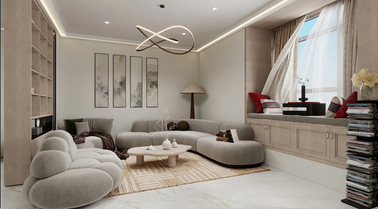 تصميم داخلي لليفينج روم مودرن | Modern Living Room Interior Design