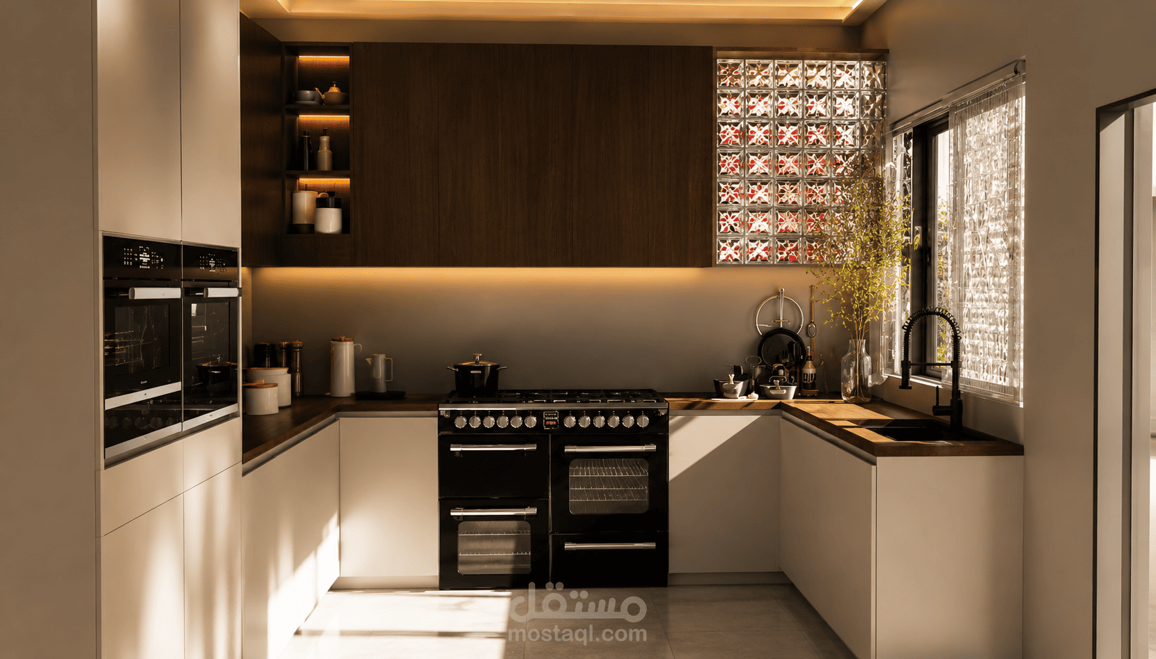 تصميم مطبخ مودرن ثلاثي الأبعاد | 3D Modern Kitchen Design