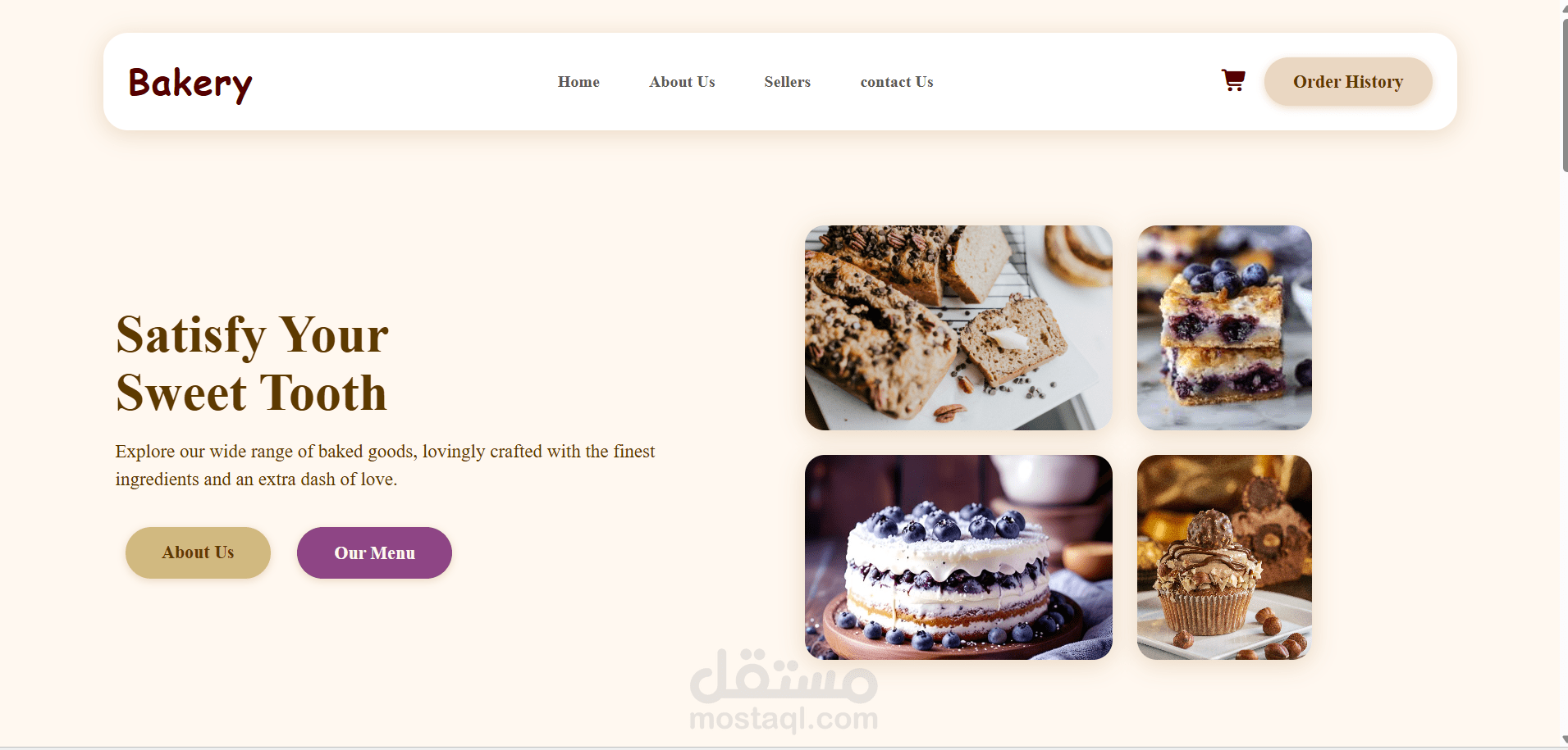 تصميم صفحة هبوط باستخدام html,css,tailwind and js